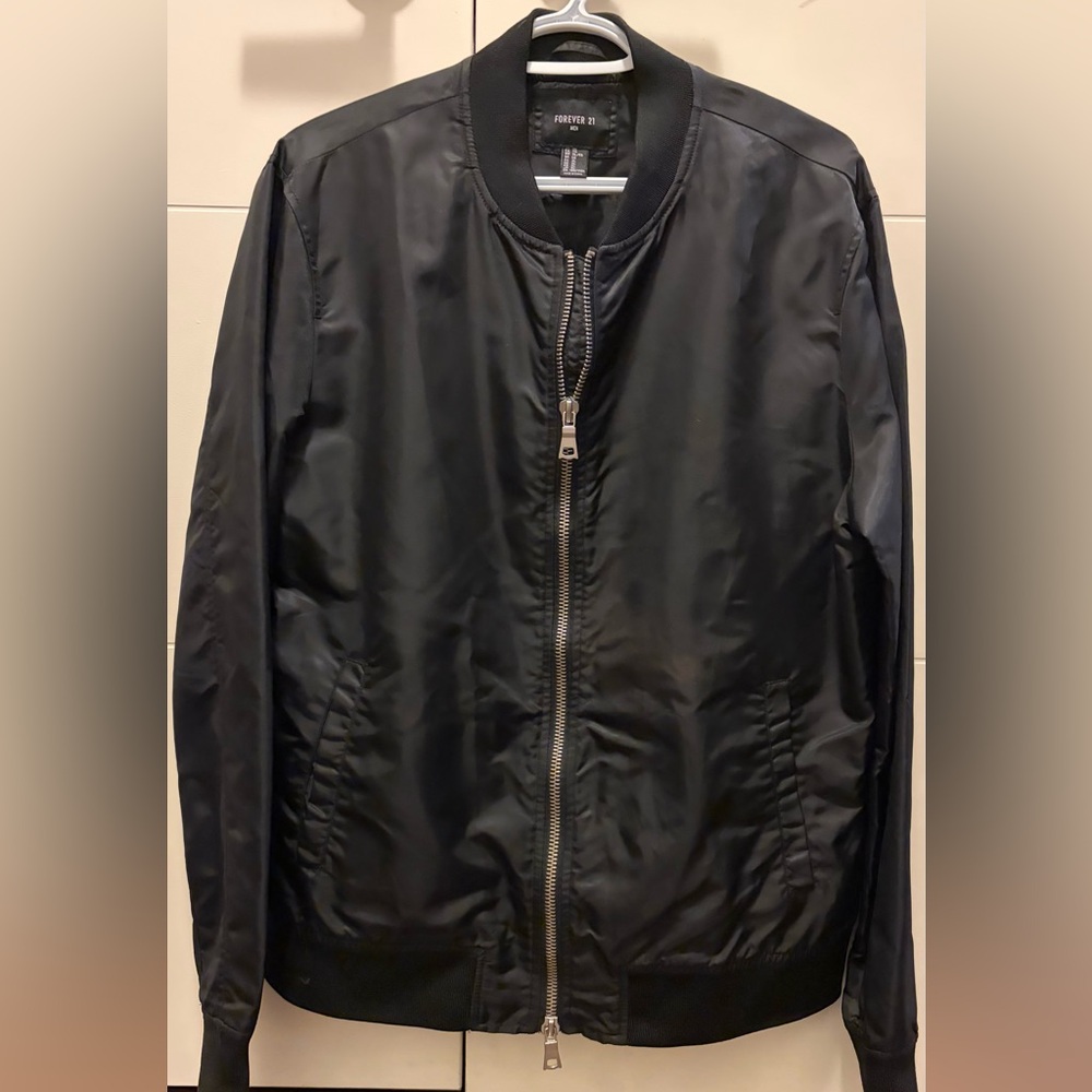 Forever 21 Classic Black Zip-Up Jacket